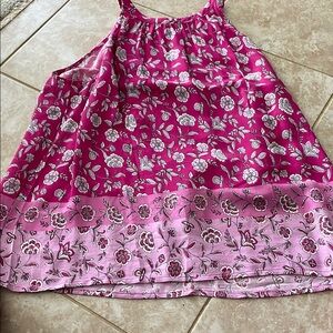 LOFT Pink and White Floral Camisole